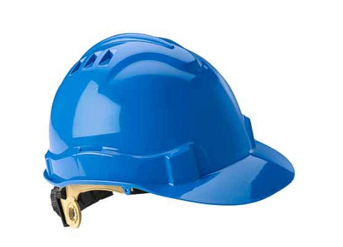 GWAY 72203 SERPENT, UNVENTED BLUE SHELL, RATCHET SUSPENSION SAFETY HELMET
