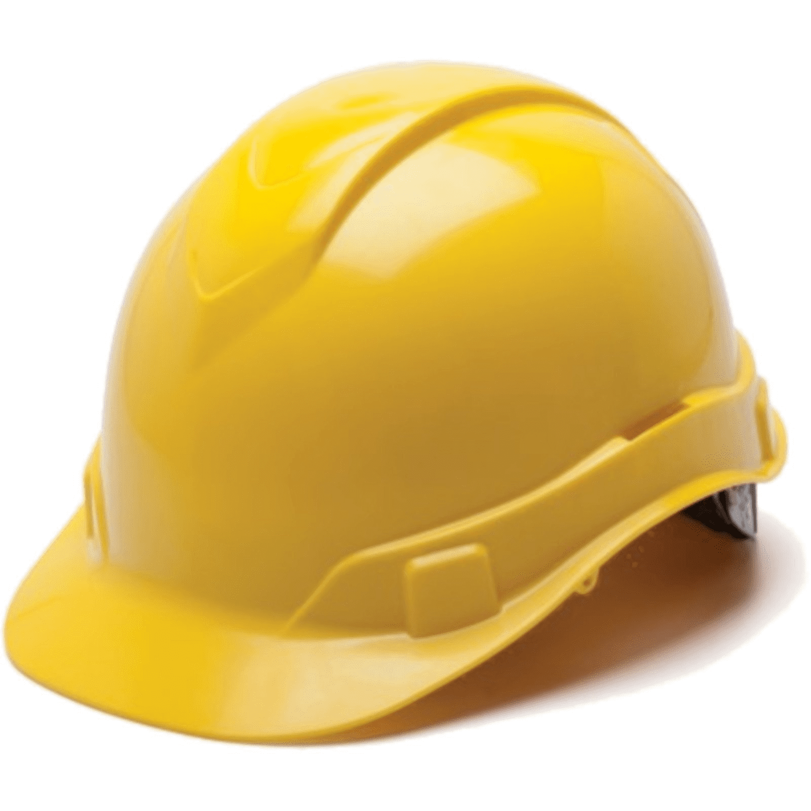 PYRA HP44130 HARD HAT YELLOW-RIDGELINE CAP STYLE 4 PT RATCHET SUSPENSION