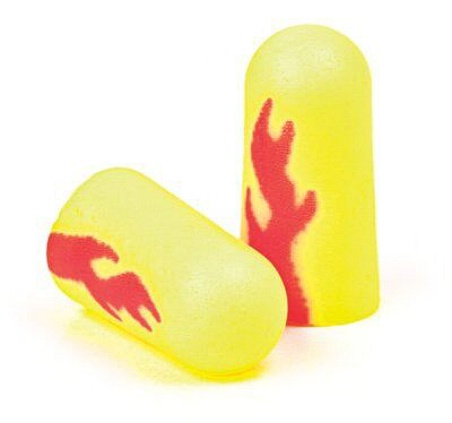 3MST 312-1252 EARSOFT YELLOW NEON BLASTS REGULAR EAR PLUGS 200PR/BX 2000PR/CASE