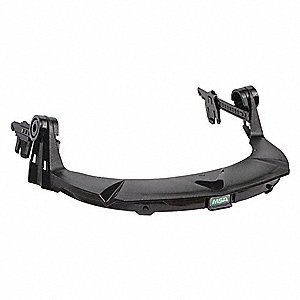 MSA 454-10121266  BLACK PLASTIC V-GUARD STANDARD VISOR FRAME WITH 3 POINT SUSPENSION