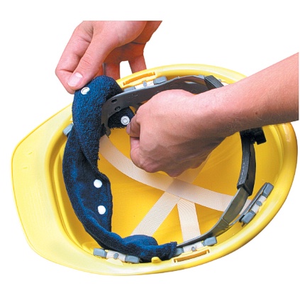 OCCU 561-870B100-01 (PACK/100) TERRY TOP SNAP ON SWEATBAND NAVY