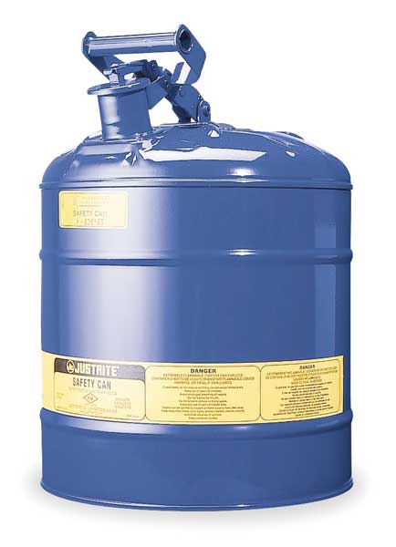 JUSTRITE 7150300 5G/19L SAFE CAN BLUE FOR USE WITH KEROSENE