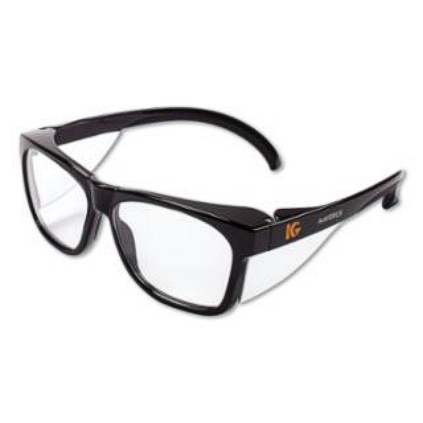 KLEENGUARD-MAVERICK 412-49309 SAFETY GLASSES, CLEAR LENS ANTI-FOG, BLACK FRAME