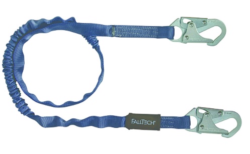 FALLTECH 8259 LANDYARD 6' SNAP HOOKS INTERNAL ENERGY ABSORBING LANYARD