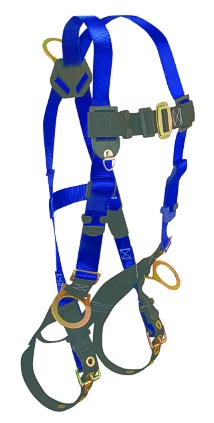 FALLTECH 7018XL CONTRACTOR SIZE XL 3 D-RINGS BACK AND SIDE TONGUE BUCKLE LEGS AND MATING BUCKLE CHEST