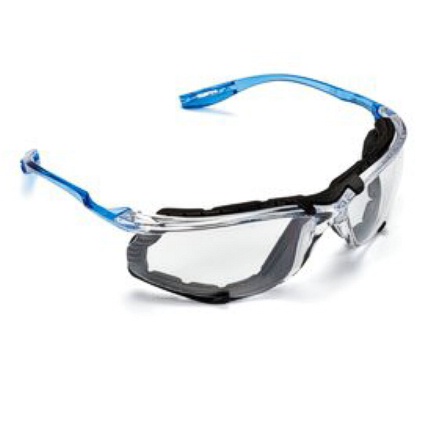 3MST VC215AF CCS PROTECTION EYEWEAR CLEAR POLYCARBONATEN LENS ANTI-FOG CLEAR PLASCTIC FRAME LIGHT BLUE TEMPLE + 1.5 DIOPTER