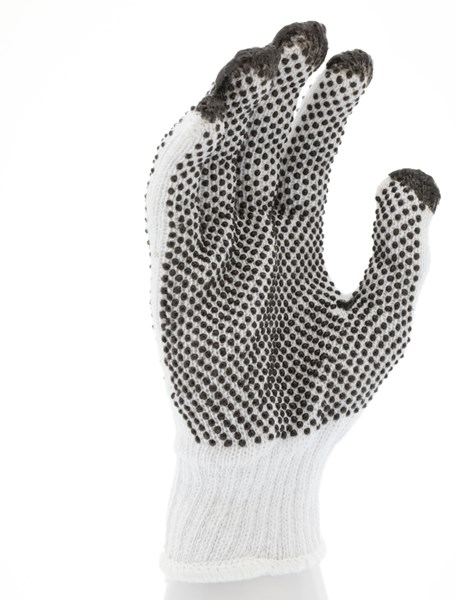 MCR-MEMPHIS-GLOVE 9660S SMALL GLOVES 7 GAUGE REG WEIGHT, 70% COTTON/30% POLYESTER, PVC DOTS 2 SIDES