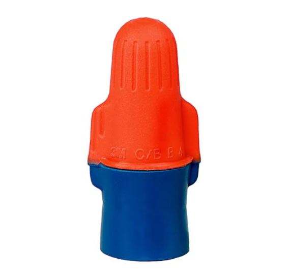3M 7000133222 O/B+JUG ORANGE/BLUE WIRE CONNECTOR (500/JUG)