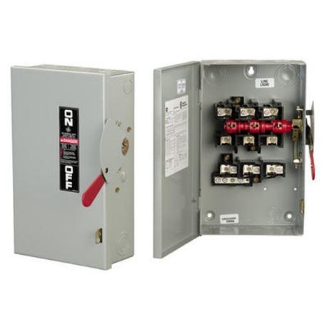 ABB, TG4322, Fusible Switch, 60A, 3-Pole, NEMA 1 (Indoor), General Duty