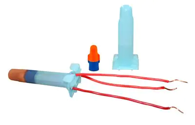 3M 7000006235 DBR/Y-6 PULL 1 WIRENUT AND 1 CAPSULE PER EACH- RED/YELLOW DIRECT BURY SPLICE BULK (100/BOX)