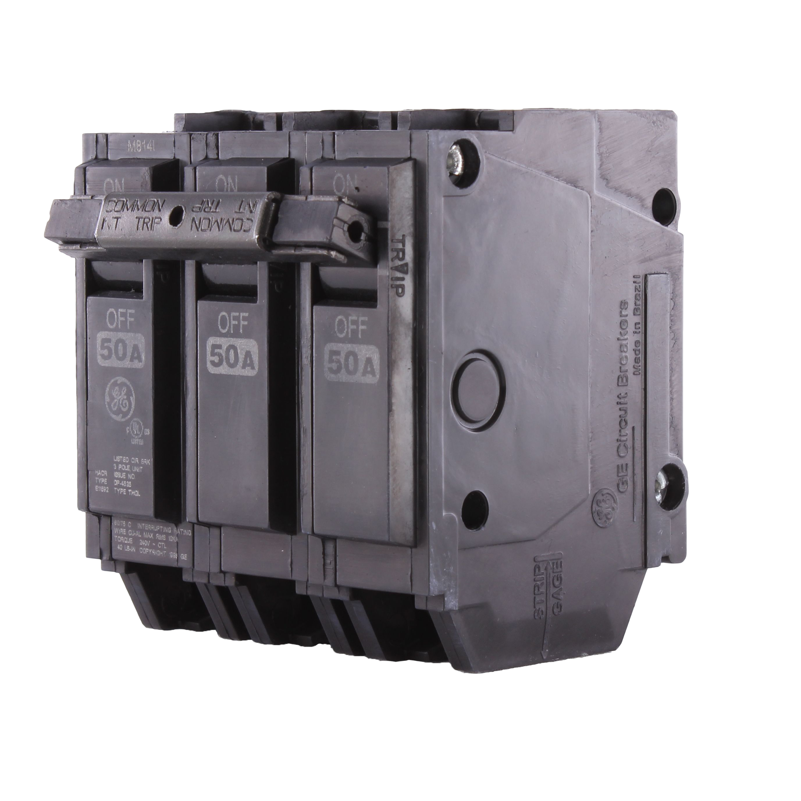 ABB, THQL32050, Circuit Breaker, 3 Pole; 50 A; 240 V; HACR; LI; 10kA