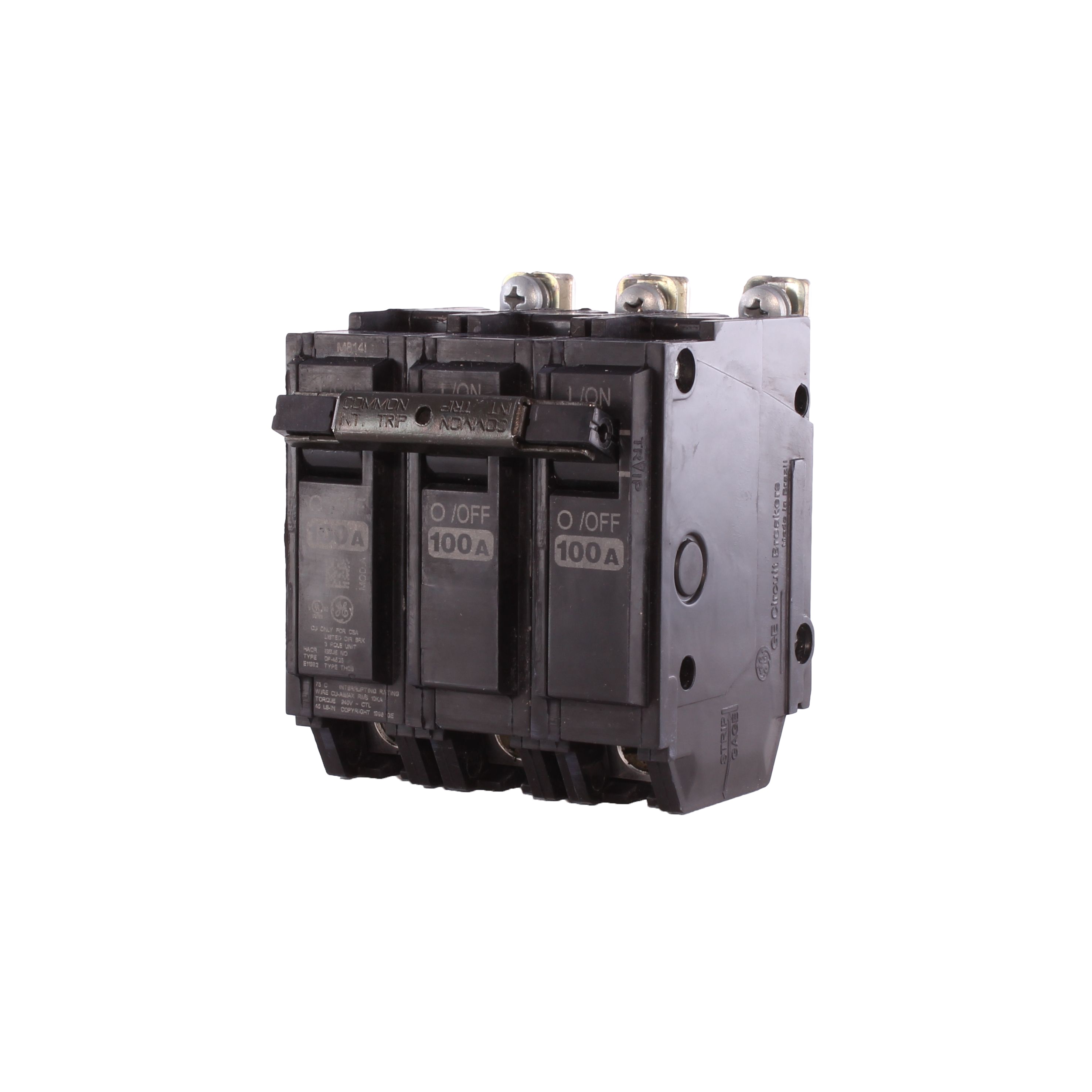 ABB, THQB32100, Circuit Breaker, 100 A; 10 kA, 3-Pole, 240 V