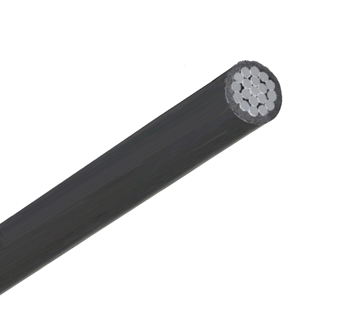 USE-RHH-RHW - 4 AWG - 19 Strands - Black - Aluminum