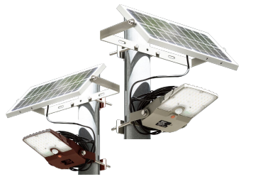 SOLTECH STL-FLX-204YYGY FLUX SOLAR LED FLOOD LIGHT 20W 3400L 4000K GRAY FINISH