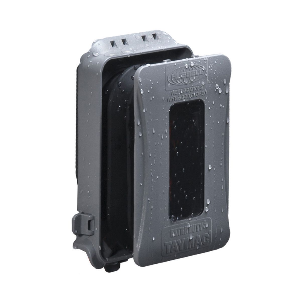 TAYMAC, ML500G, Weatherproof Cover, 1-Gang; Expandable; NEMA 3R; Polycarbonate; Gray