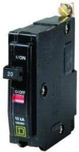 BRBR-SQD QOB120 1P 20A 120V 10K BOLT-ON CIRCUIT BREAKER