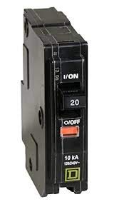 BRBR-SQD QO120 SINGLE POLE 20A 120V 10K CIRCUIT BREAKER