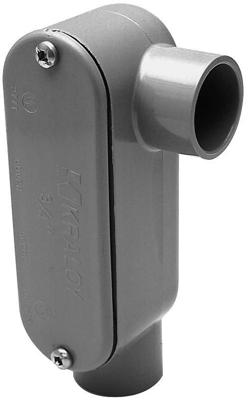 PVC FITTINGS, 78153, Conduit Body, Type LL, 3/4 in