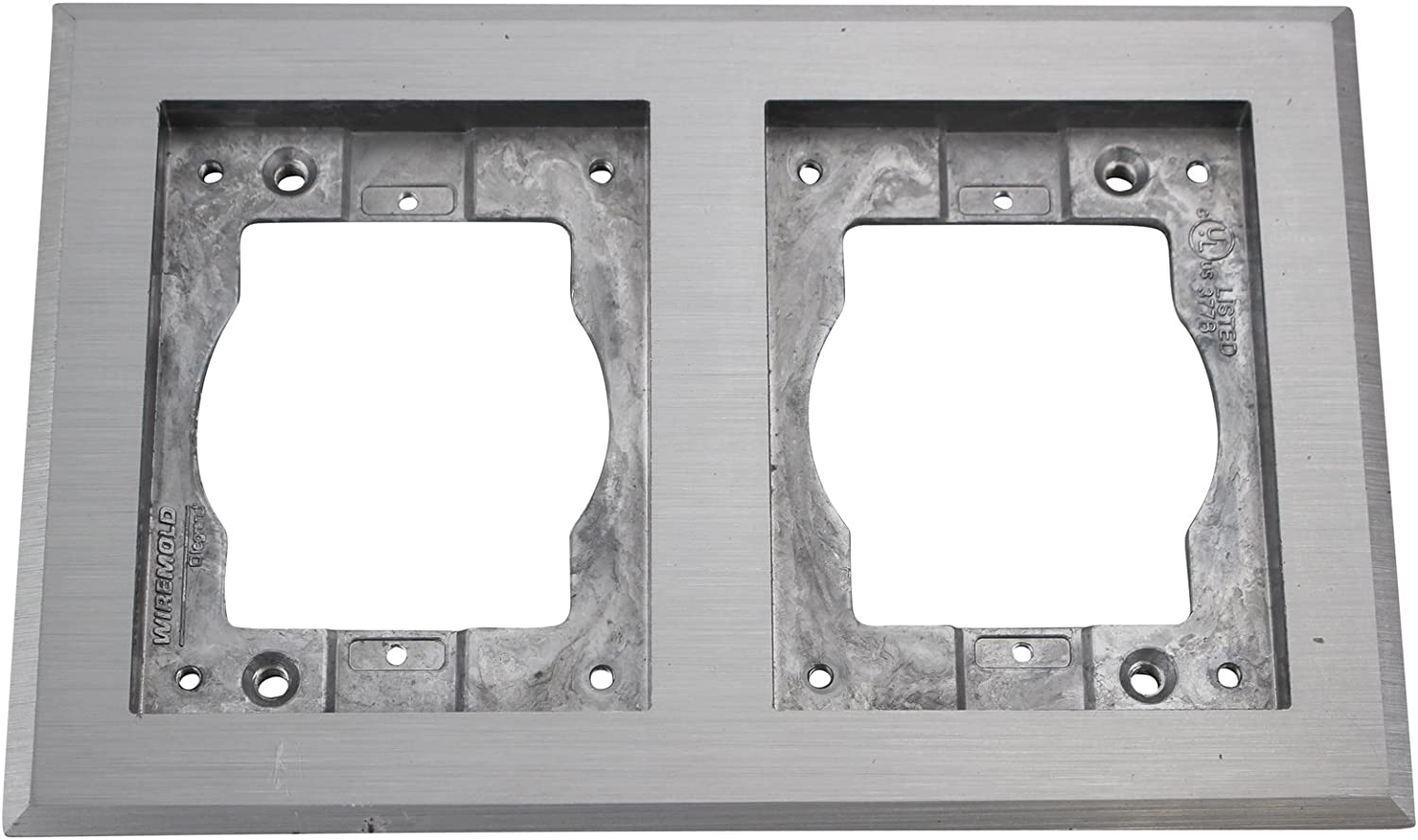 WMOL 828TCAL 2-GANG ALUM CPT & TILE FLANGE