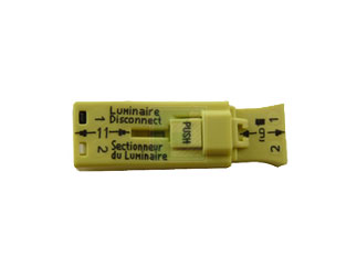 WAGO 873-902/K194-4045 LUMINAIRE DISCONNECT CONNECTOR 2-POLE YELLOW 25/BX