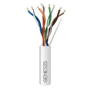 GENE 50781101 24/4PR CAT 5E NON-PLENUM WHITE 1000' PULL BOX
