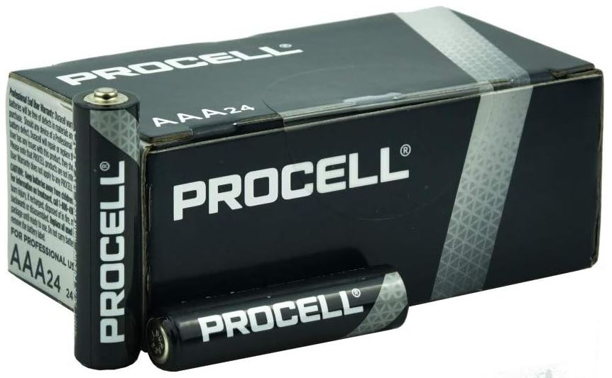 DURA PC2400TC24 BATTERY PROCELL ALKALINE INDUSTRIAL AAA (SOLD INDIVIDUALLY)