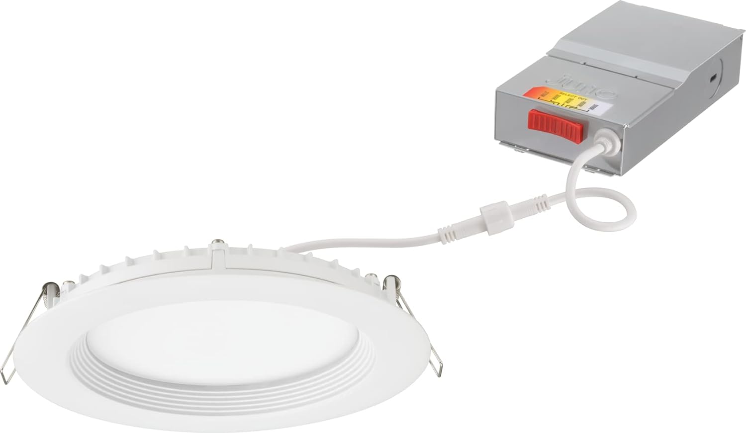 JUNO WF6-REG-SWW5-90CRI-MW-M6  6 WAFER-THIN LED DOWNLIGHT REGRESSED 5CCT SWITCHABLE (27K, 30K, 35K, 40K, 50K),90+ CRI MATTE WHITE                     **** CI# 266XHN ****