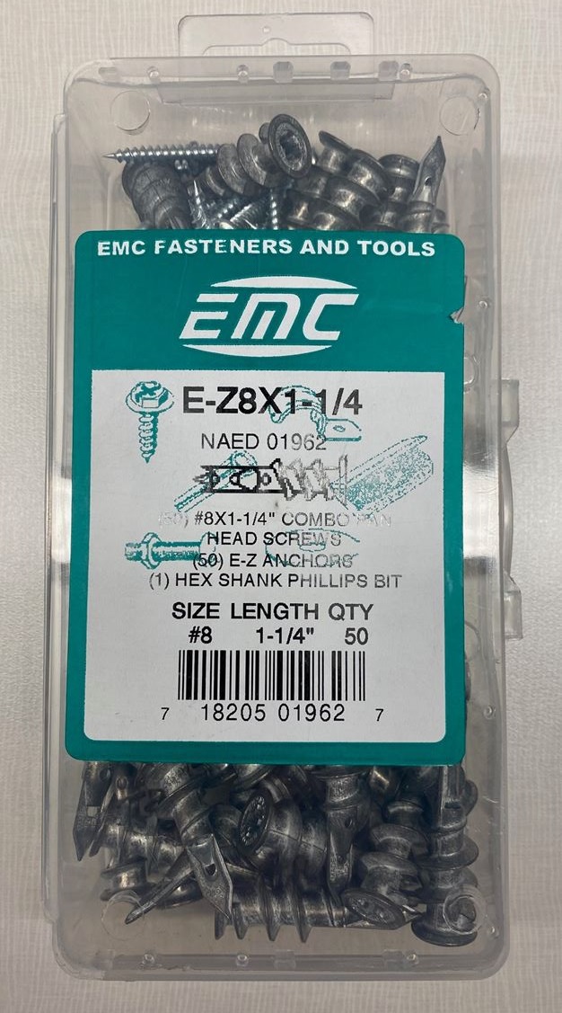 EBIN EZ8X11/4KIT DRYWALL ONLY ZIP-ITS