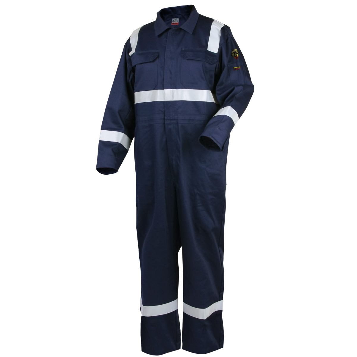 BKST CF2216-NV-5XL TRUGUARD 300 HI-VIS FLAME-RESISTANT COTTON COVERALLS