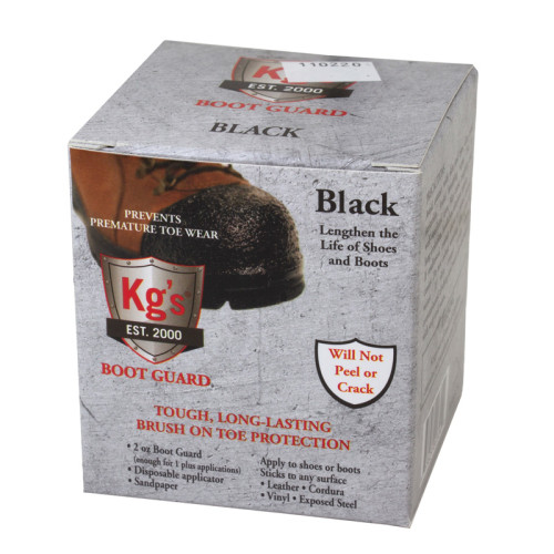 KG'S_BOOTGUARD KG2OZBL 2oz BLACK BOOT GUARD