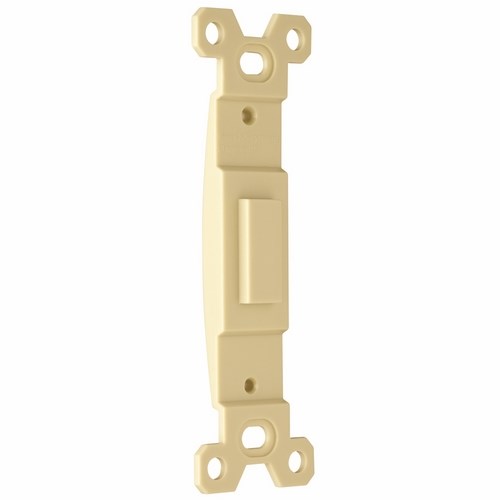 Pass & Seymour, 80700I, Wall Plate Insert, 1.3 in Width, 4.07 in Height, Ivory, Matte