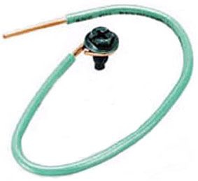 EBIN EGPT GROUNDING SOLID PIG TAILS 100/BOX 99565 GREEN