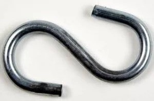 EBIN 1-1/2-50 S HOOKS - S-HOOKS .135 WIRE ZINC-50/BOX