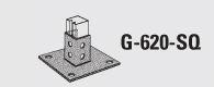 GSTR G620 10-HOLE SINGLE STRUT BASE DIAGONAL 6X6X3-1/2