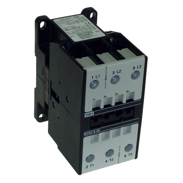 IMO MC62-S-00110 CONTACTOR 3 POLE OPEN 30KW 62A AC3 110V AC COIL OVERLOAD = MCOR-3-¦