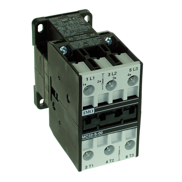 IMO MC32-S-00110 CONTACTOR 3 POLE OPEN 15KW 32A AC3 110V AC COIL OVERLOAD = MCOR-2-¦