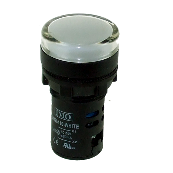 IMO LMB-110-WHITE LED PILOT LIGHT 110VAC WHITE IP65