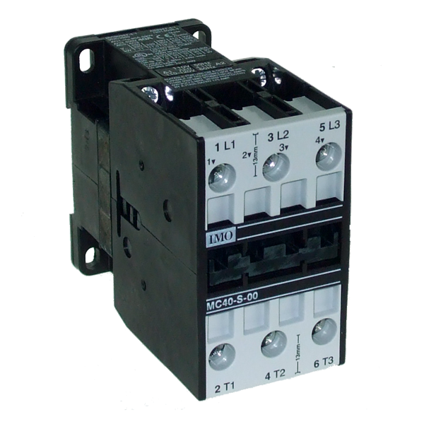 IMO MC40-S-0024 CONTACTOR 3 POLE OPEN 18.5KW 40A AC3 24V AC COIL OVERLOAD = MCOR-2-Â¦