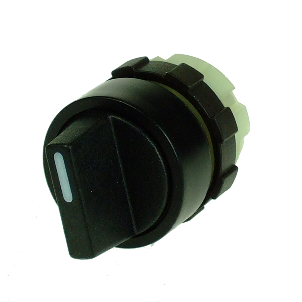 IMO BS3KN10 ROTARY KNOB 2 POSITION MAINTAINED 90DEG BLACK BEZEL