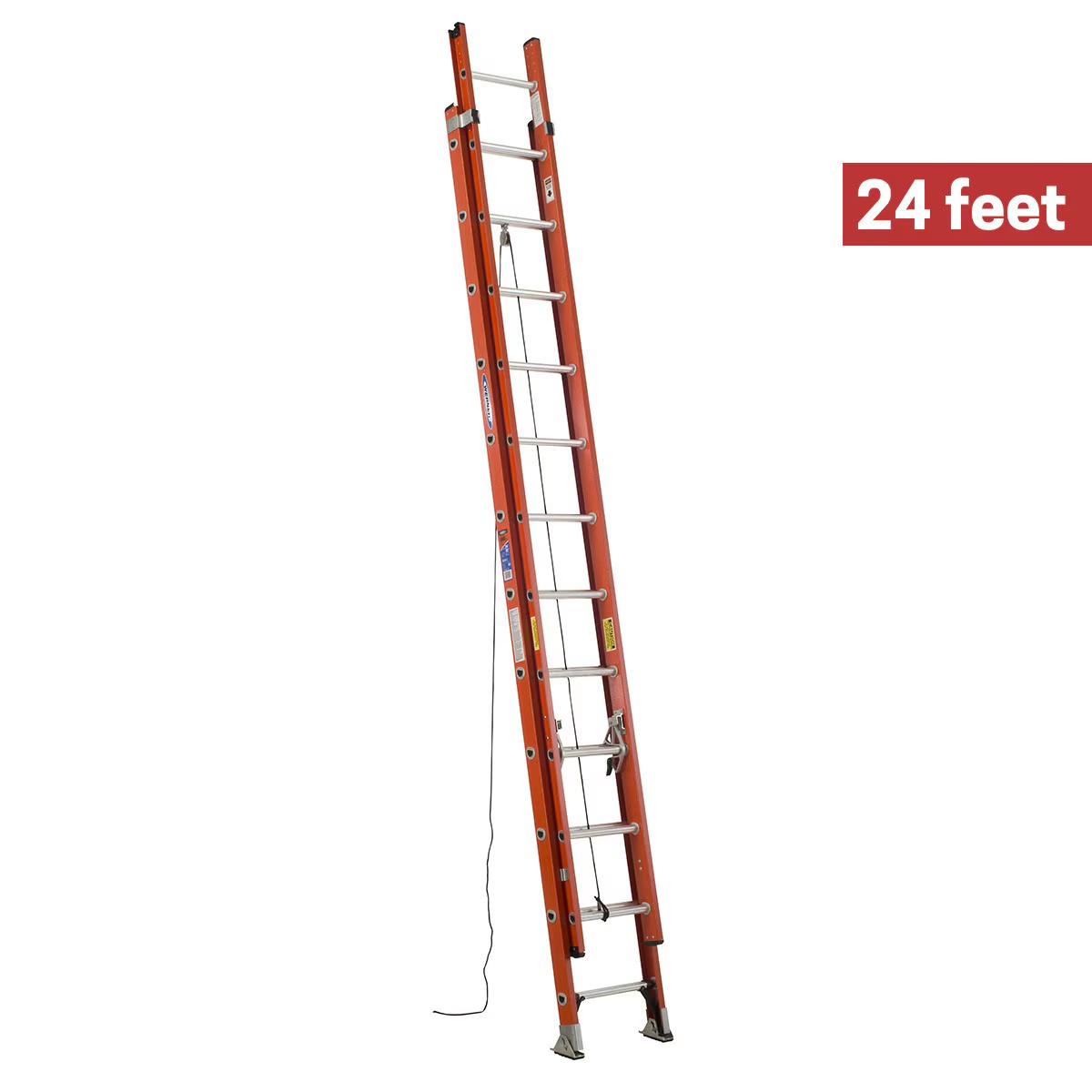 LADDER D6224-2 24' FIBERGLASS  EXTENSION LADDER TYPE 1A 300LB RATED