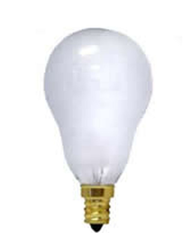 LBD 60A15IF/130V/E12 FROST 60W A15 130V CANDELABRA BASE 60A15FR/CS