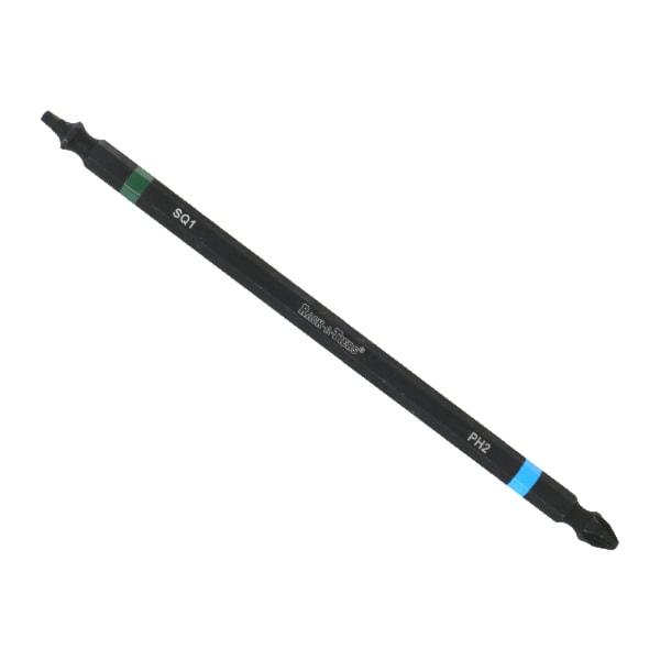 RACK 70126GB IMPACT BIT - DOUBLE ENDED #1 GREEN & #2 BLUE X 6"