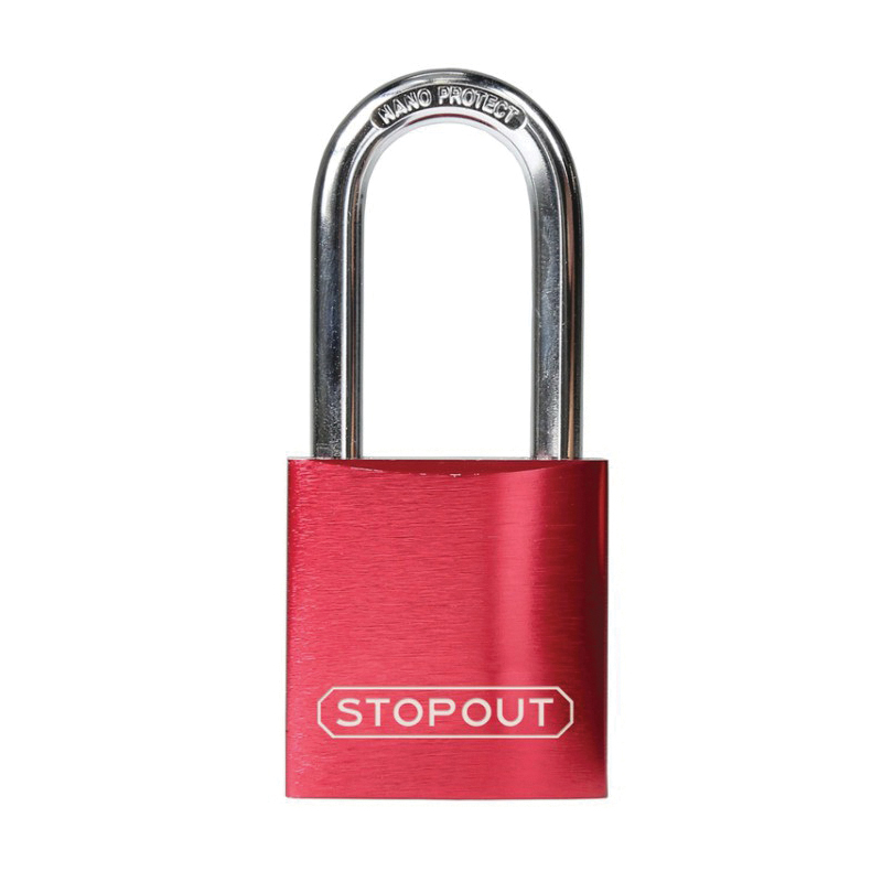ACCUFORM KDL661RD RED PADLOCK BODY HEIGHT: 1-1/2" SHACKLE HEIGHT: 1-1/2