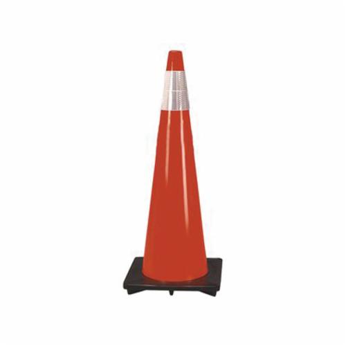 CORTINA 03-500-21 DW TRAFFIC CONE 18" ORANGE 3 POUND BASE 6" COLLAR PVC
