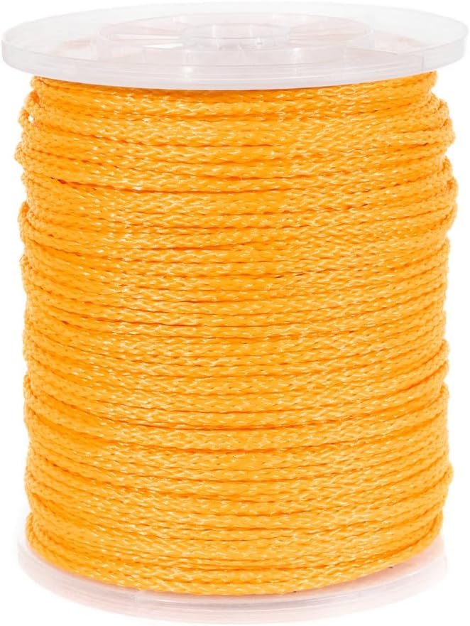 SLING HBP316-YELLOW 3/16" DIA. X 1000' SPOOL OF HOLLOW BRAID POLYPROPYLENE ROPE COLOR YELLOW