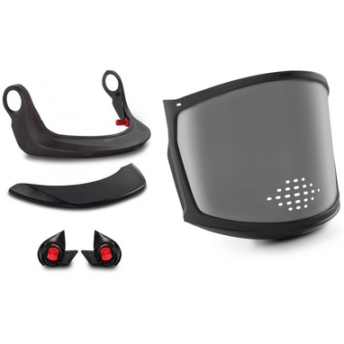 KASK WKI00011.510 ZENITH FULL FACE AIR VISOR KIT SMOKE (WKI00012-500 ZENITH VISOR KIT, WAC00009 ADAPATOR, WAC00010 CARRIER, & WVI00011 PEAK)
