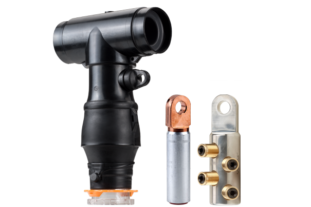 RICHARDS 62CSHT2PR4G 600A 15KV/25KV COLD SHRINK DEADBREAK KIT WITH INSULATING CAP, STUD, 350-750MCM RANGE TAKING SHEARBOLT LUG, GROUND KIT