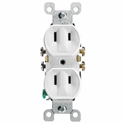 LEVI 223-W WHT UNGROUNDED 15A125V REC DUPLEX WHITE