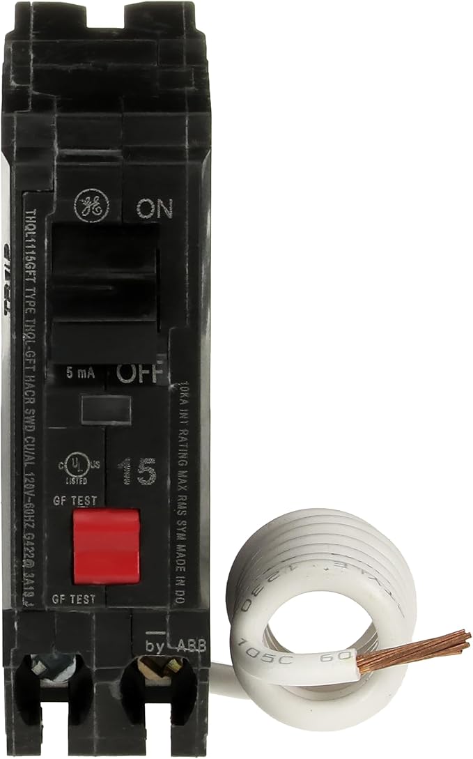 ABB, THQL1115PGFT, Circuit Breaker, 1P, 15 A, 10 kAIC, Ground Fault
