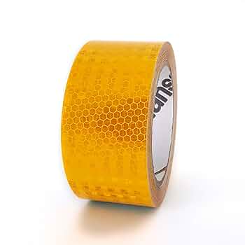 ACCUFORM PTM801YL SOLID YELLOW REFLECTIVE TAPE 2"X 15" 1EA/ROLL